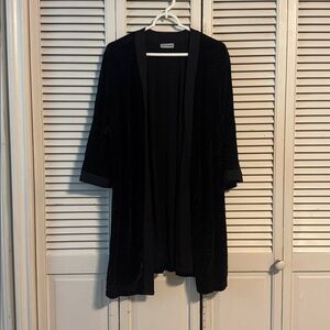 Catherines Classic Black Cardigan - Light Weight